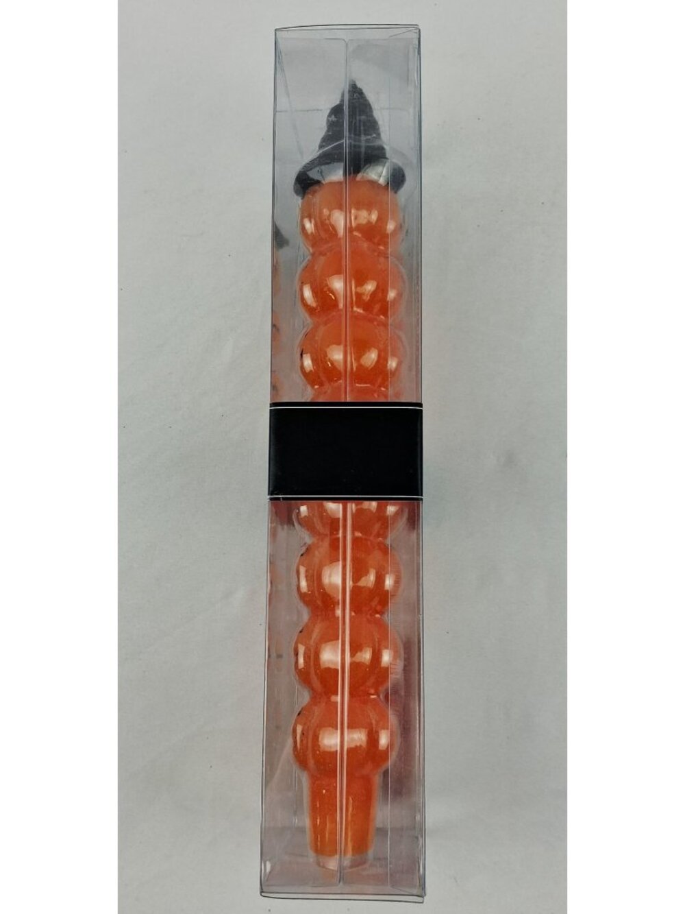 Broomstick Blvd Halloween Stacked Pumpkins Taper Candles 9.75" Hocus Pocus - Picture 2 of 8